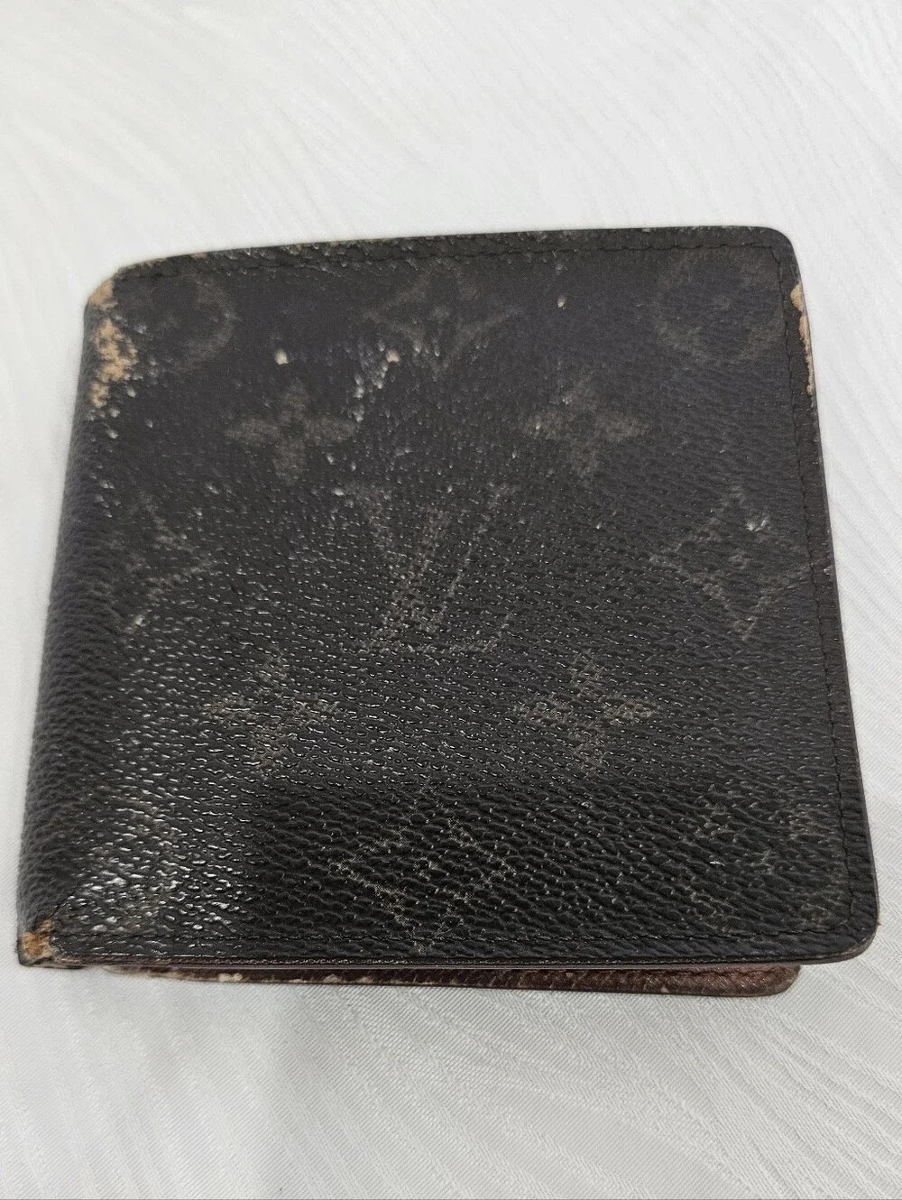 Louis Vuitton Monogram Canvas Men's Wallet in Dark Brown FIXER
